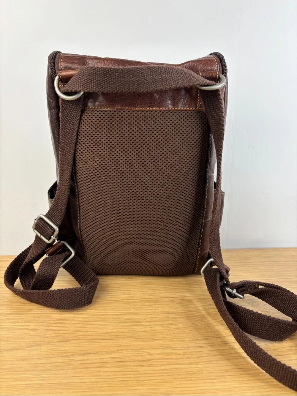 Jack Georges Voyager Convertible Backpack/Crossbody Buffalo Leather Bag